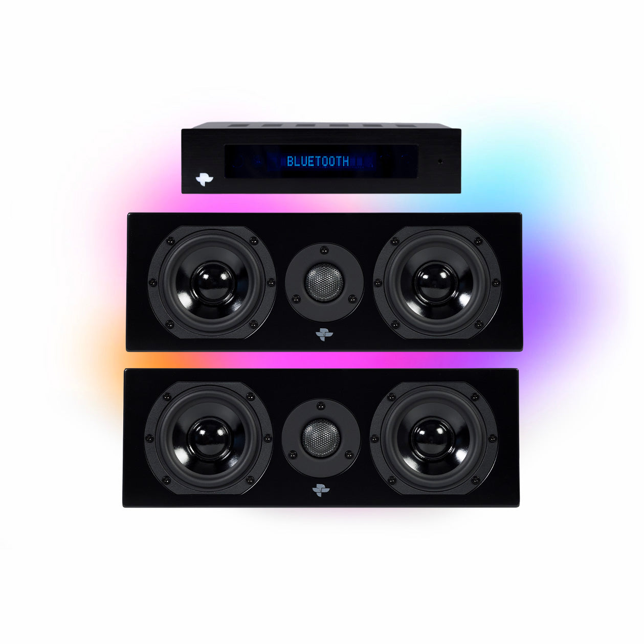 KIN AMP Stereo amplifier KIN FLEX Bookshelf Speaker 2 Channel Set