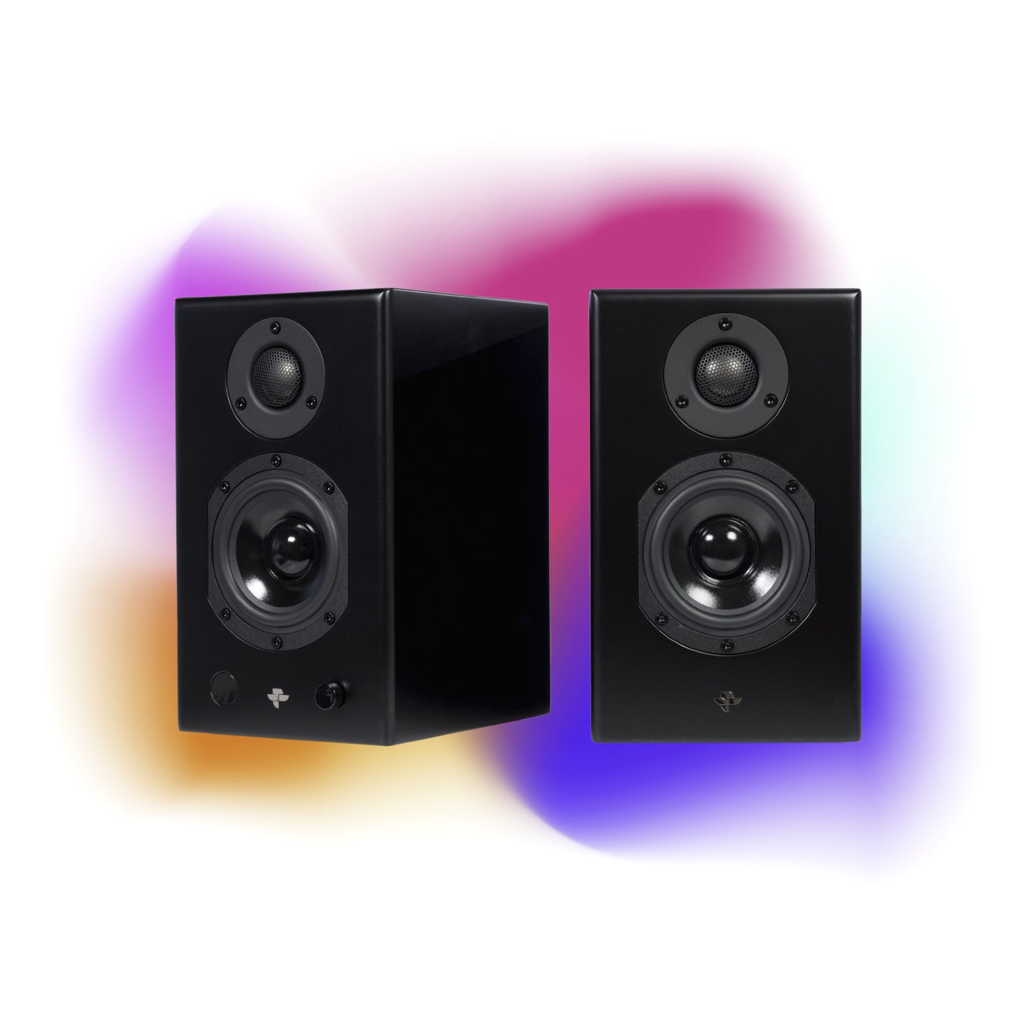 Amplified bookshelf shops speakers